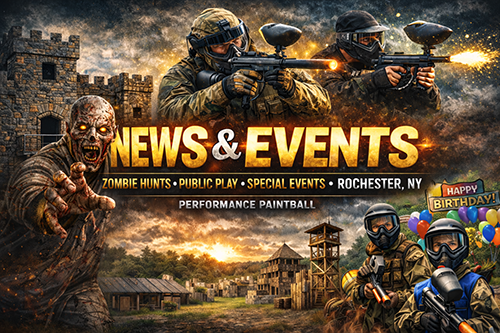 News and Events at Performance Paintball in Rochester, NY